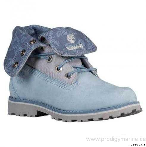 03ST Thursday Sale Timberland 6 Fold Down Boot - Girls Toddler - Shoes Blue/Light Grey Canvas outlet shop