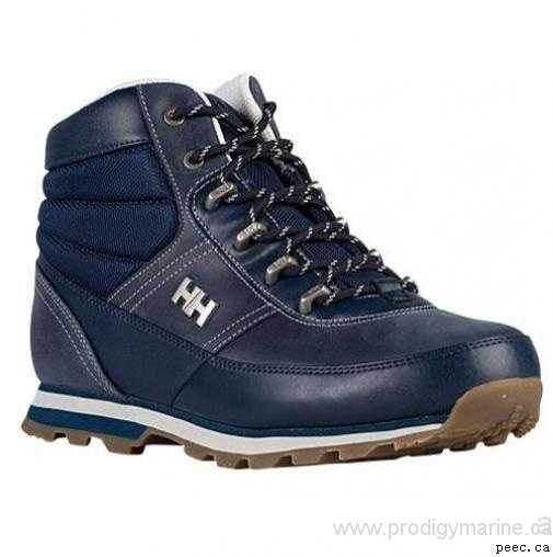 HT4O Wednesday Sale Helly Hansen Woodlands - Mens - Shoes Evening Blue/Ash Grey/Gum Width - D - Medium outlet store