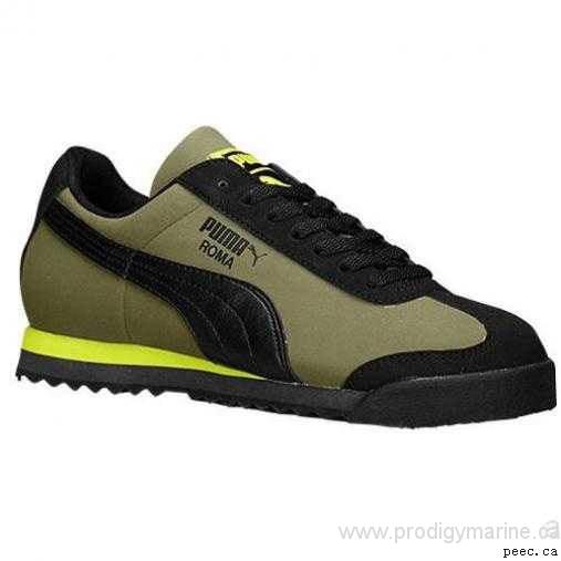 vM1j Wednesday Specials Puma Roma - Boys Grade School - Shoes Black/Burnt Olive/Sulphur Spring sale